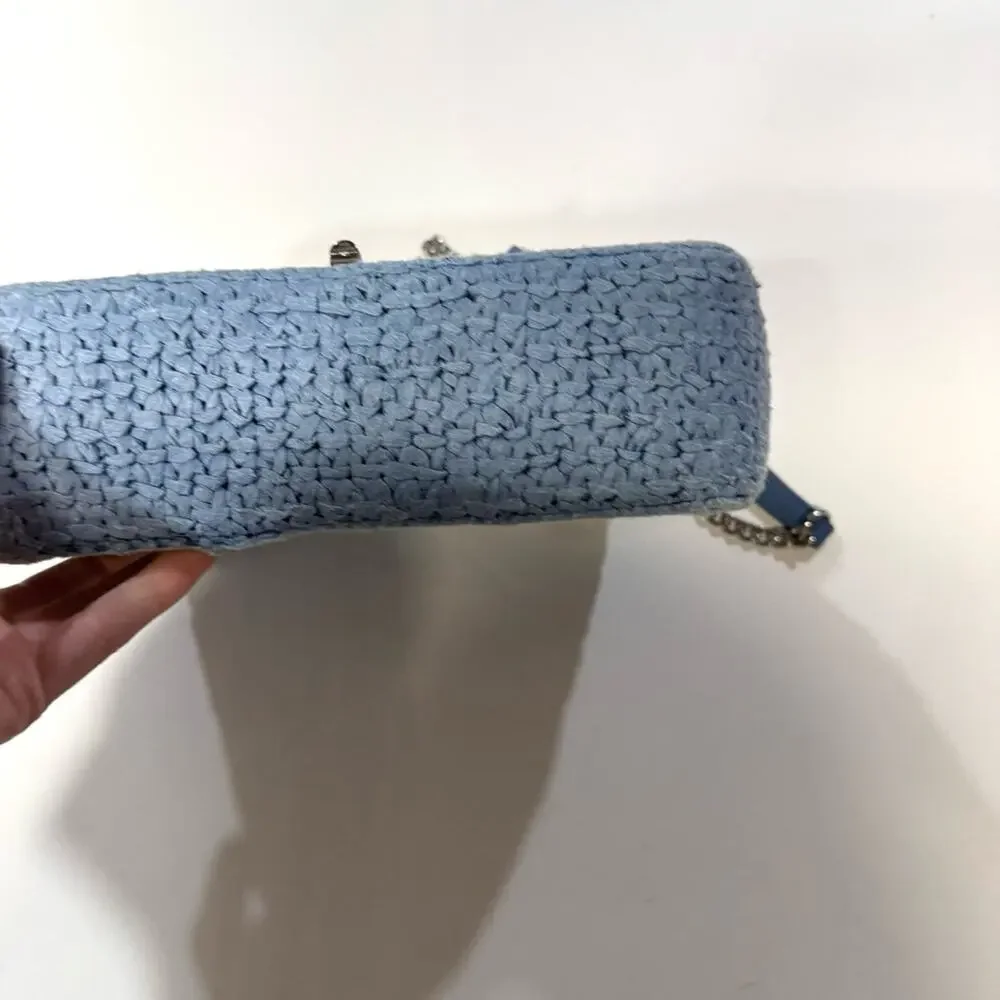 Sandro RAFFIA YZA BAG blue - Picture 4 of 8